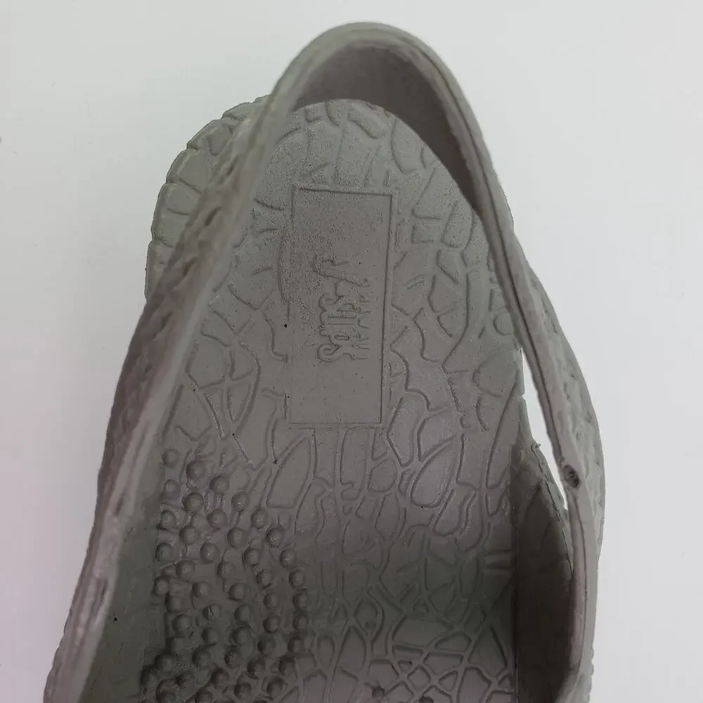 Hawaii J-Slips Silver Surf Toddler Kids Size 7 Silver Gray Jesus Sandals